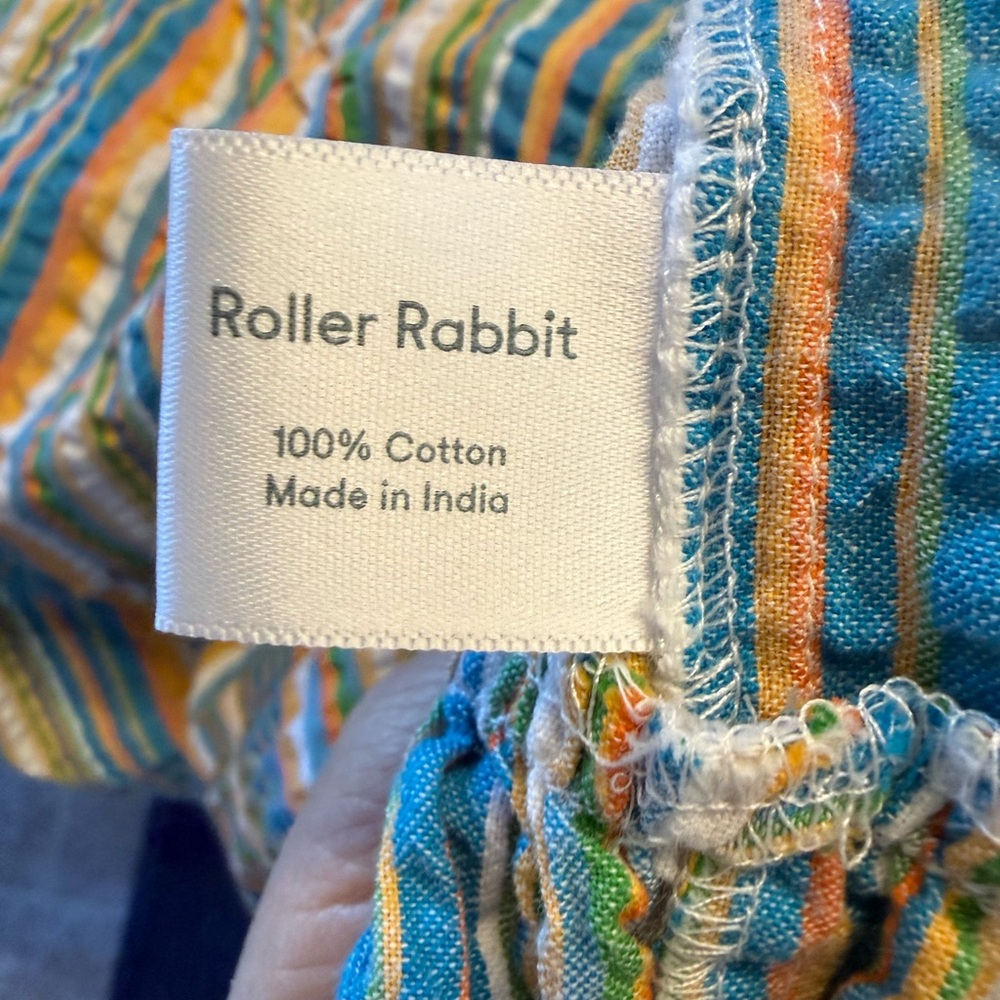 Roller Rabbit Multicolor Striped Tiered Cotton Dress - Picture 4 of 4